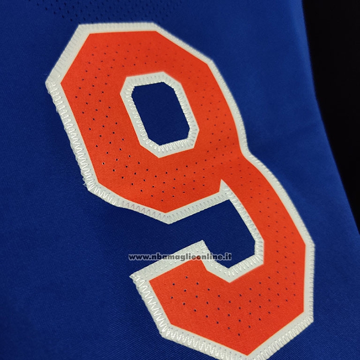 Maglia New York Knicks Rj Barrett #9 Icon Autentico Blu